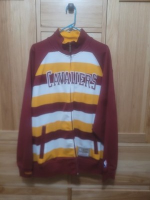 CLEVELAND CAVALIERS CAVS MITCHELL & NESS HARDWOOD CLASSICS MEN'S XXL 2XL JACKET