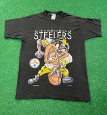 Remake 90s Taz Pittsburgh Steelers Looney Tunes T-shirt QT4521