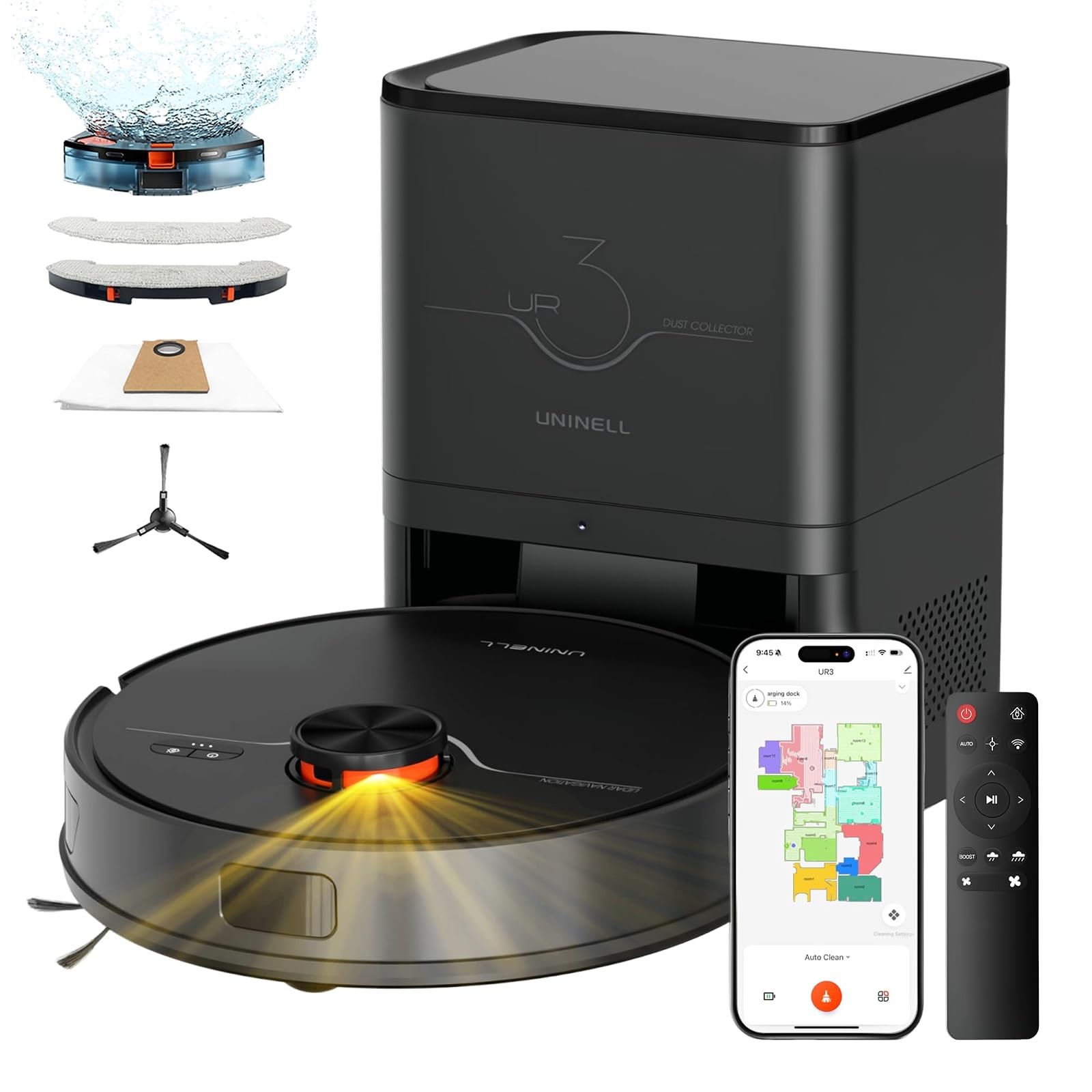 Robot Vacuum Mop 7000Pa Self Emptying LiDAR