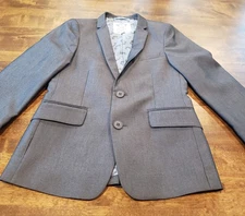 Appaman Fine Tailoring Boy's Dark Gray Blazer Suit Coat 8