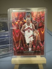 2023-24 Panini Mosaic - Bruce Brown #185 Red Seismic Prizm /299