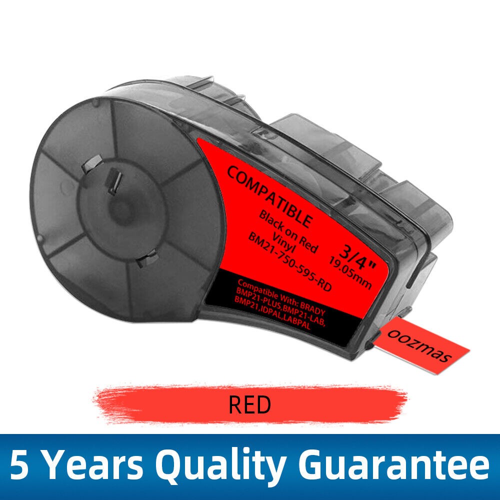 Produktbild von Brady M21 Etikettenband – Weiß/schwarz, Für M21-750-595, -499, -427 & M21-500-595/499