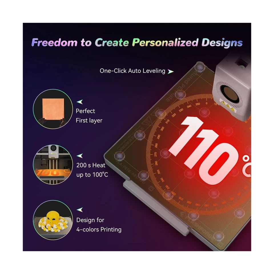 FLASHFORGE AD5X Multi-Color 3D Printer with IFS, 600mm/s High Speed, 300°C - Image 4 of 4