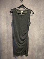 Leith Grey Sleeveless Shirt Dress Large