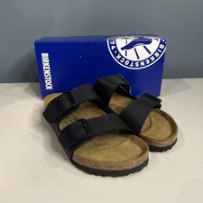 Unisex BIRKENSTOCK Arizona Birko-Flor Sandal Slipper Black (0051791) Size 41