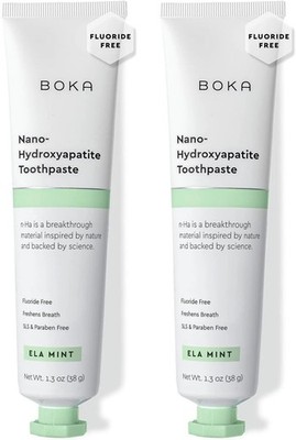 Boka Fluoride Free Toothpaste - Nano Hydroxyapatite, Remineralizing, Sensitive T
