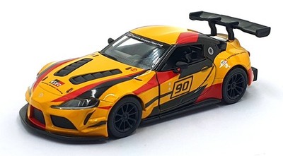 Kinsmart 1/36 Scale Pull Back & Go TY6951 Toyota GR Supra Racing Concept gelb