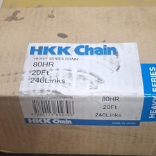 HKK 80HR Heavy Series Roller Chain 20Ft 240 Links Superior Capacity New