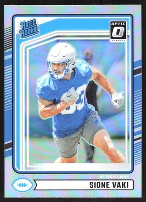 3289L 2024 Donruss #332 Sione Vaki Optic Rated Rookies Preview Holo