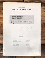 Amplificatore NAD modello 3030 manuale di servizio *originale*