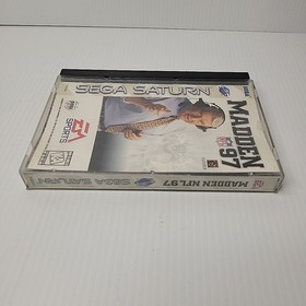 Madden NFL 97 (Sega Saturn, 1996) With Manual *Case Damaged*