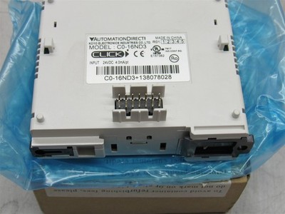NEW Automation Direct C0-16ND3 CLICK Input Module, 24 VDC, 1 mA/pt
