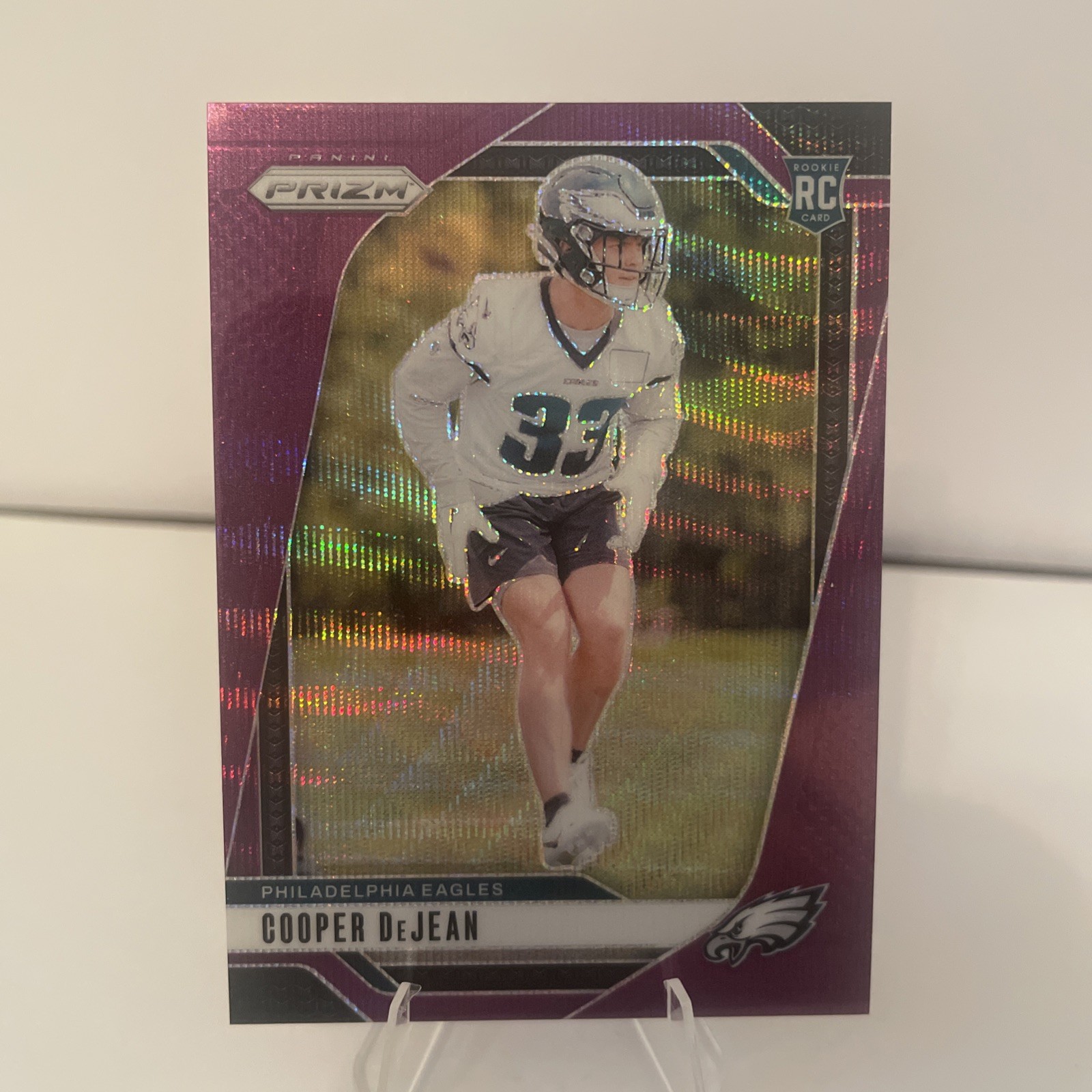 2024 Panini Prizm - Rookies Purple Wave Prizm #321 Cooper DeJean /99 (RC)