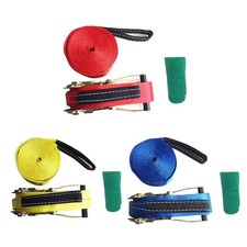 Slackline Kit 10m Balance Rope with Tree Protectors, Outdoor Training