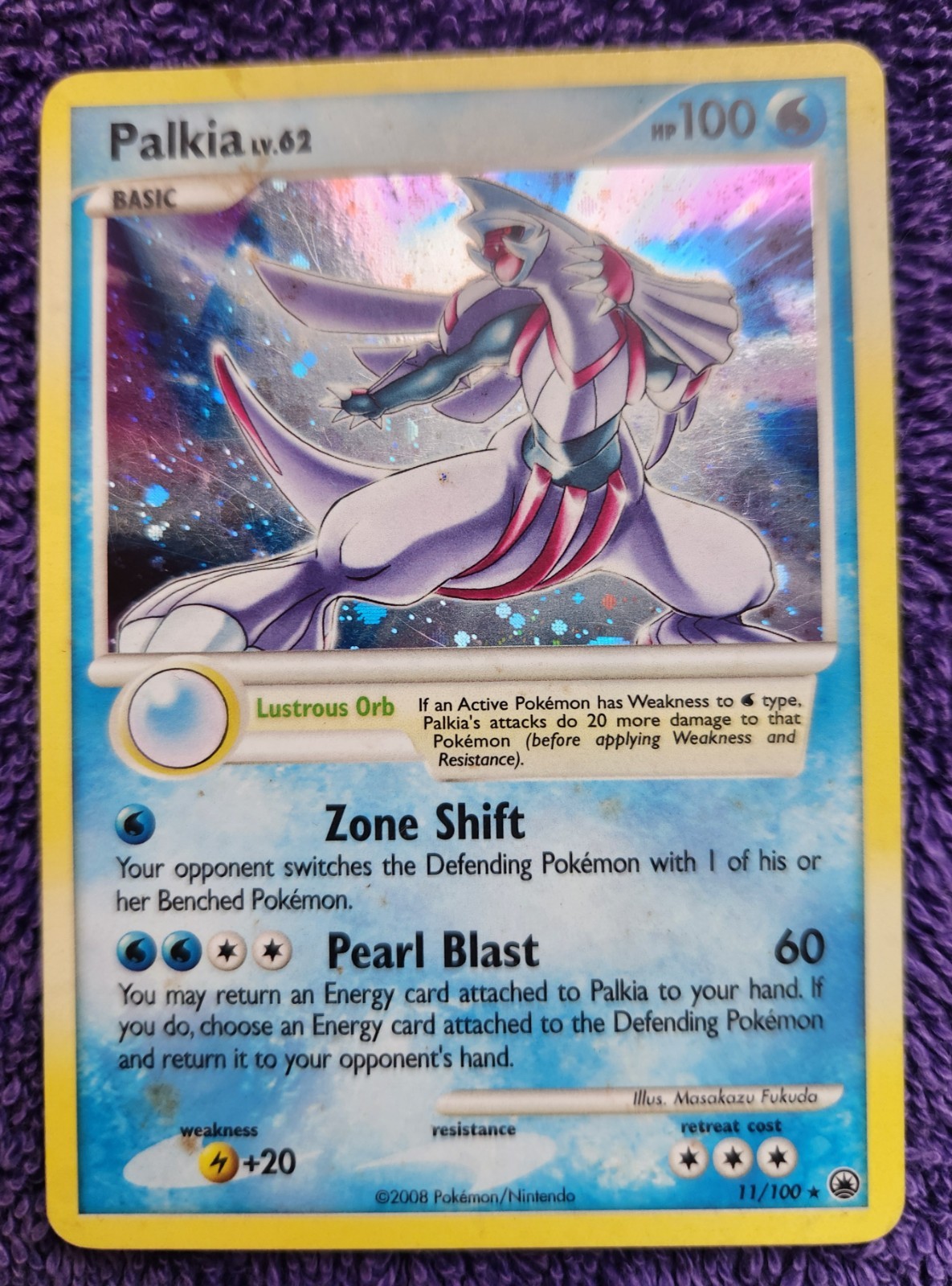 Palkia 11/100 Majestic Dawn Holo Rare Pokemon
