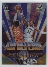 2021 Panini Donruss Optic Air Defense Purple Prizm Giannis Antetokounmpo #3 1s2h