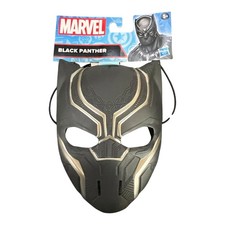 Marvel Pantera Negra Máscara de Juego Hasbro Niños Disfraz Negro Dorado Talla Única 5+