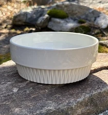 1/Vtg 1959 Mid Century THOMAS GERMANY TC200 White Ribbed 7”VegBowl ROSENTHAL NOS