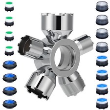 Upgraded Metal 10-in-1 Faucet Aerator Tool Kit,Includes 16 Pack Faucet Aerato...