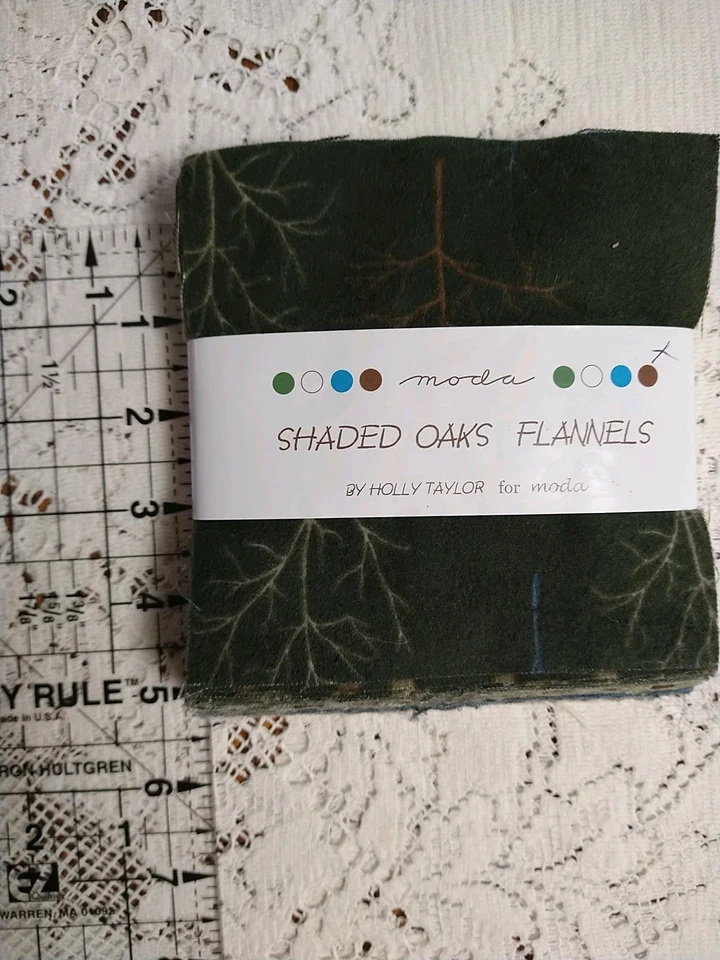Shaded Oaks Flannels Charm Pack By Holly Taylor for Moda (42 - 5" Squares) - Image 2 of 4