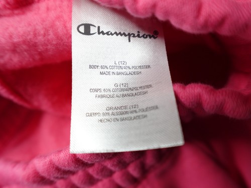 CHAMPION Fleece Sweatshirt/Sweatpants 2 PC Girl's L Size 12 Hot Pink - Picture 18 of 19