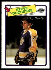 1988-89 O-Pee-Chee Steve Duchesne Rookie Los Angeles Kings #182