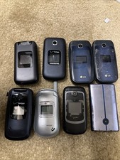 Lot of 8 Flip Phones Untested for Parts Only Verizon Metropcs Samsung LG Read 