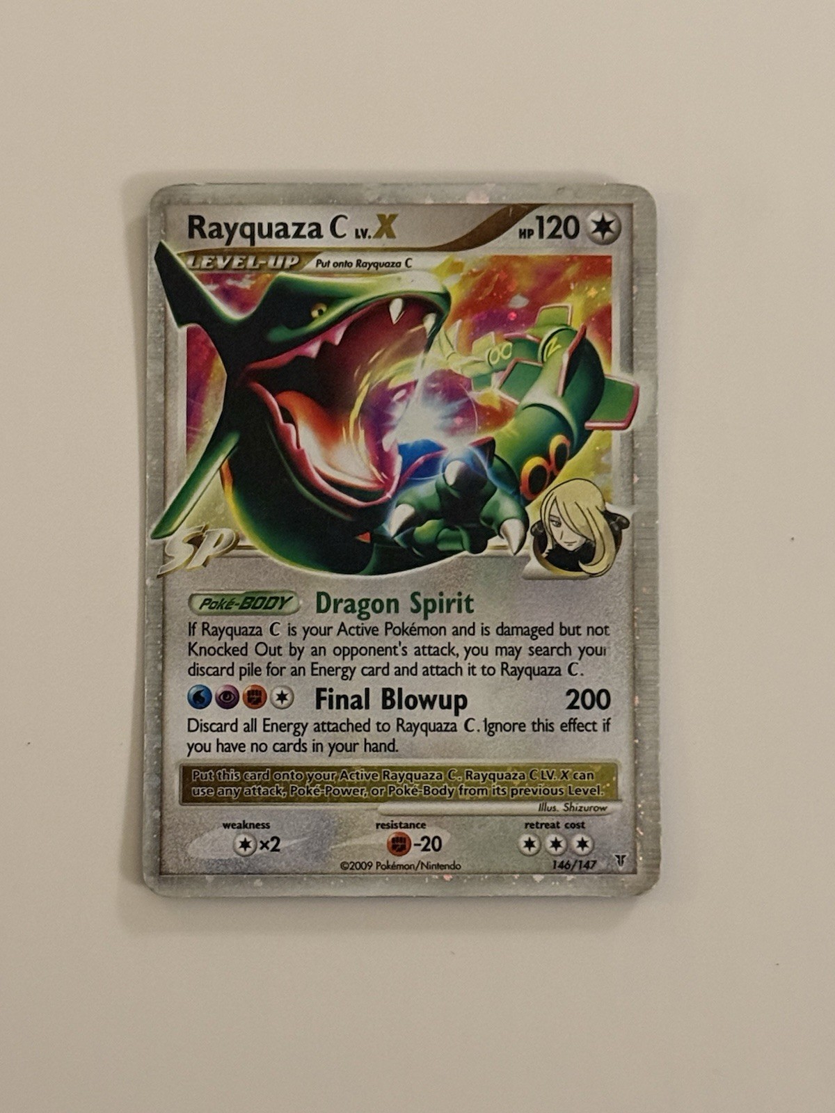 Rayquaza C Lv.X 146/147 Supreme Victors Holo Ultra Secret Rare Pokemon TCG LP Mp