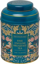 New English Teas Song Thrush & Berries Tea Caddy with 240 Breakfast Teabags, Te 0.09 per strip