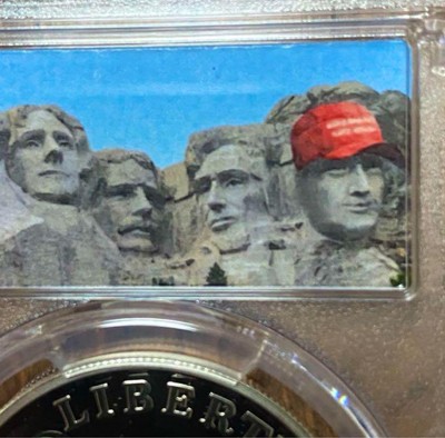 レア！特別ラベル☆1991 ラッシュモア トランプモア PCGS 70 Super rare item Special label 1991 Rushmore Trumpmore PCGS