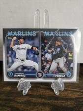 2024 Topps Update US-185 Jhonny Pereda & Emmanuel Ramirez Rookie Combo MArlins