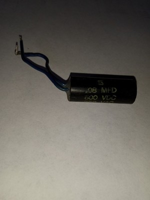 Mini Electron Capacitors #5, 0.08 MFD, 600 VDC, 250VAC Tested