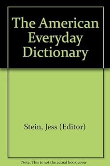 The American Everyday Dictionary [Hardcover]