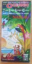 OCEANIC (Home) Spring thru Autumn 1973 cruises DECK PLAN LOADED WITH PHOTOS