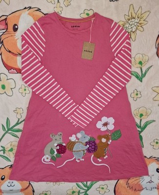 Mini Boden Kleid Mäuse mit Beeren Größe 146 Neu