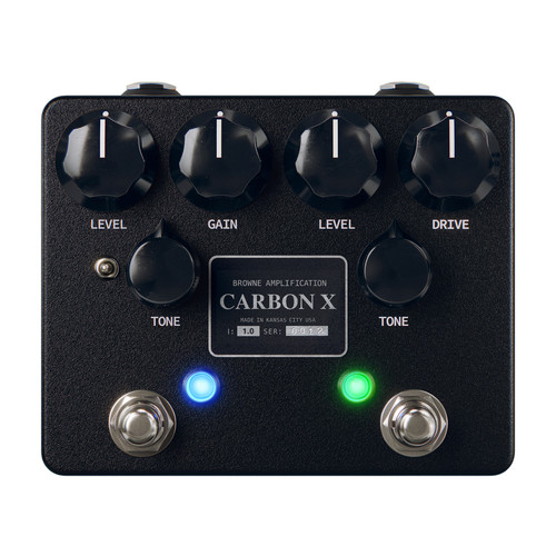 Browne Amplification Carbon X Dual Overdrive Pedal - Black