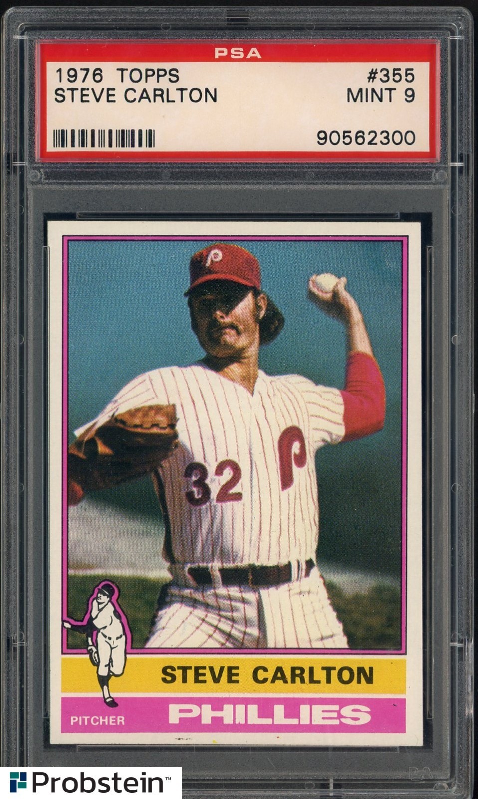 1976 Topps #355 Steve Carlton Philadelphia Phillies HOF PSA 9 MINT