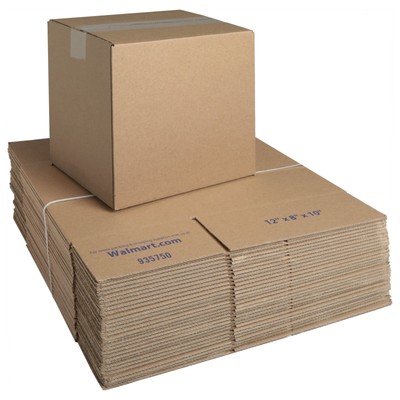 Pen+Gear Recycled Shipping Boxes, 12'' L x 8'' W x 10'' H, 30-Count