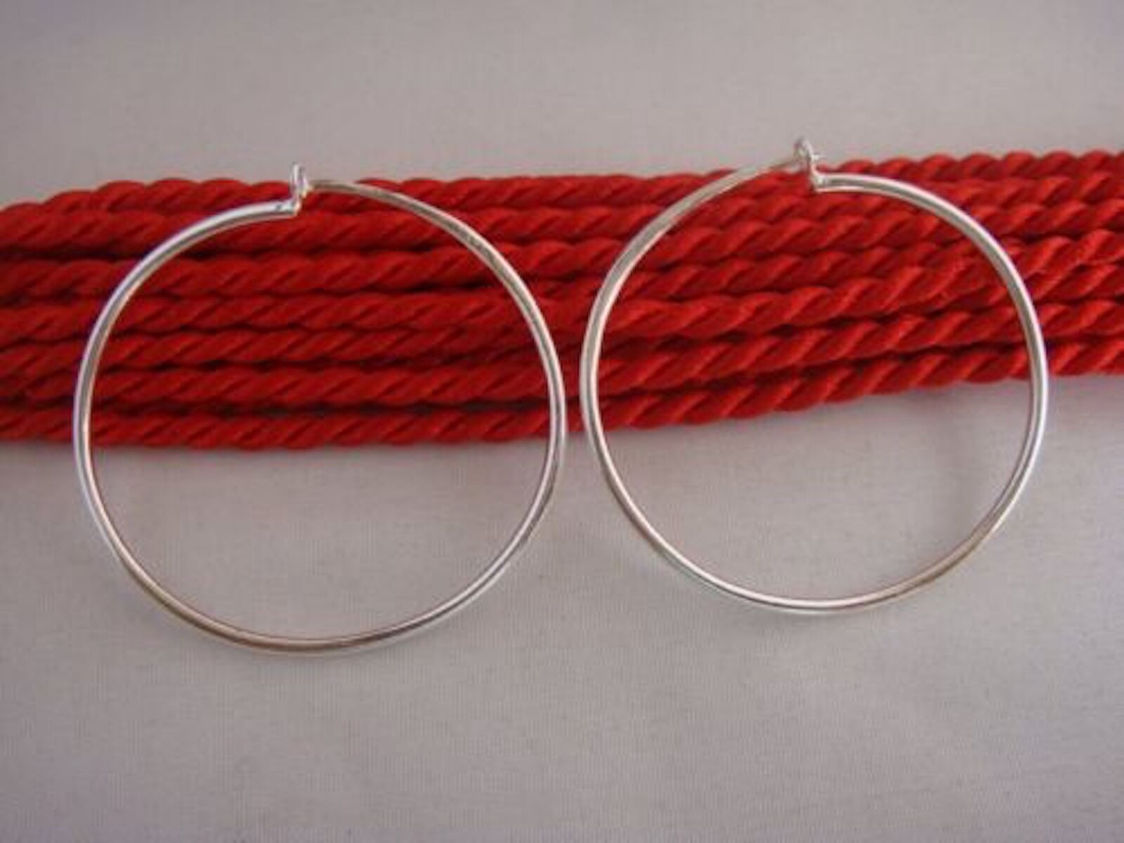 Boucles d'Oreilles Argent 99 Massif Anti-Allergie pour Peaux Sensibles