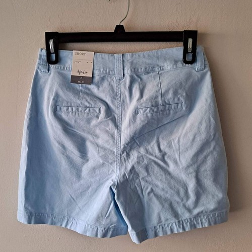 Style & Co Women's High Rise Blue Shorts - Size 8 (NWT) - 第 6/8 張圖片