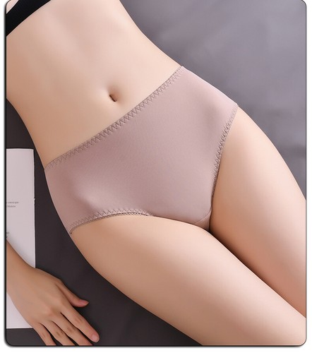 Mujeres Cintura Media Calzoncillo Seda Hielo Correa Sin Costuras Tanga Talla Grande Ropa Interior 90751 - Imagen 9 de 32