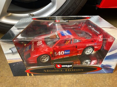2台まとめBurago Ferrari F40&ブラーゴ ジャロモデナスピリット Bburago 1/18 Scale Ferrari France F40 Limited Edition Red Model