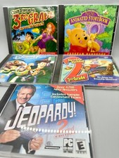 Lot of 5 Windows PC CD-ROM Kids Software Programs Games  Educational
