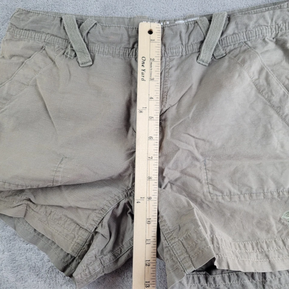 Pantalones cortos Mountain Hardwear para mujer 8 (30x4) verde oliva algodón orgánico mezcla de cáñamo Foto 4 de 4