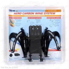 XLAB Aero Carbon Wing System Hydration Duel Water Bottle Cage Mount Gloss Black