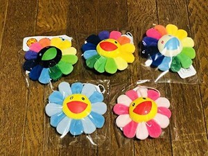 Takashi Murakami Flower Flour Key Chain Strap Plush Doll 5 Types Set Rainbow Ebay