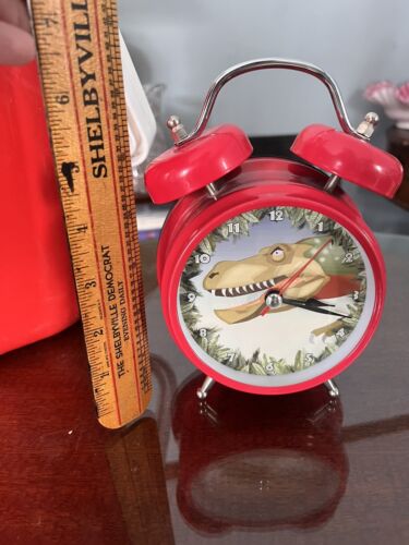 Working Wacky Wakers Alarm Clock Sound Of A Dinosaur Red Battery Operated