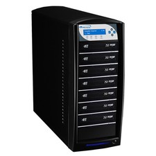 7 Target Blu-ray DVD CD Duplicator 500GB HDD USB 3.0 CopyConnect SharkBlu-S7T-BK