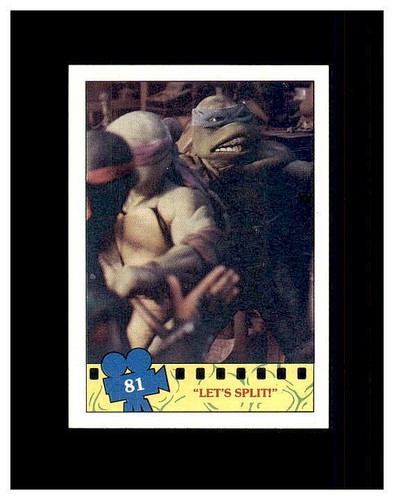 1990 TOPPS TEENAGE MUTANT NINJA TURTLES TMNT YOU PICK CARDS, STICKERS & PUZZLE - Picture 161 of 290