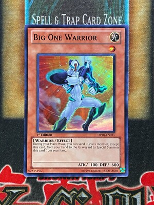 Yugioh Big One Warrior DP10-EN015 Super Rare 1st Ed NM | eBay
